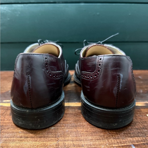 Bostonian 🇺🇸 Made in USA Men's Burgundy Wingtip Leather Oxfords 12 D - Picture 12 of 15